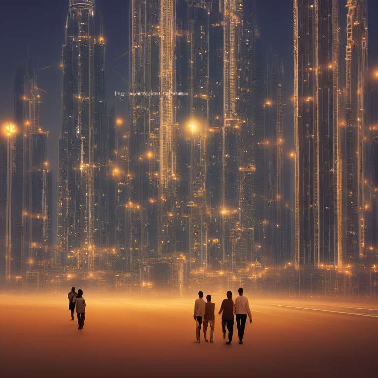 Dubai seen by the AI of Stable Diffusion
