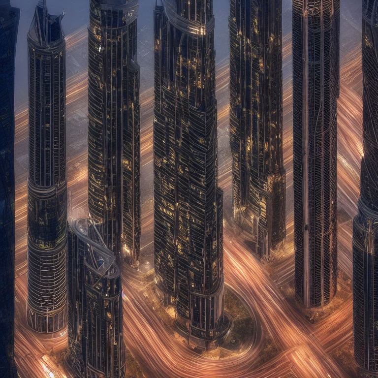 Dubai seen by the AI of Stable Diffusion