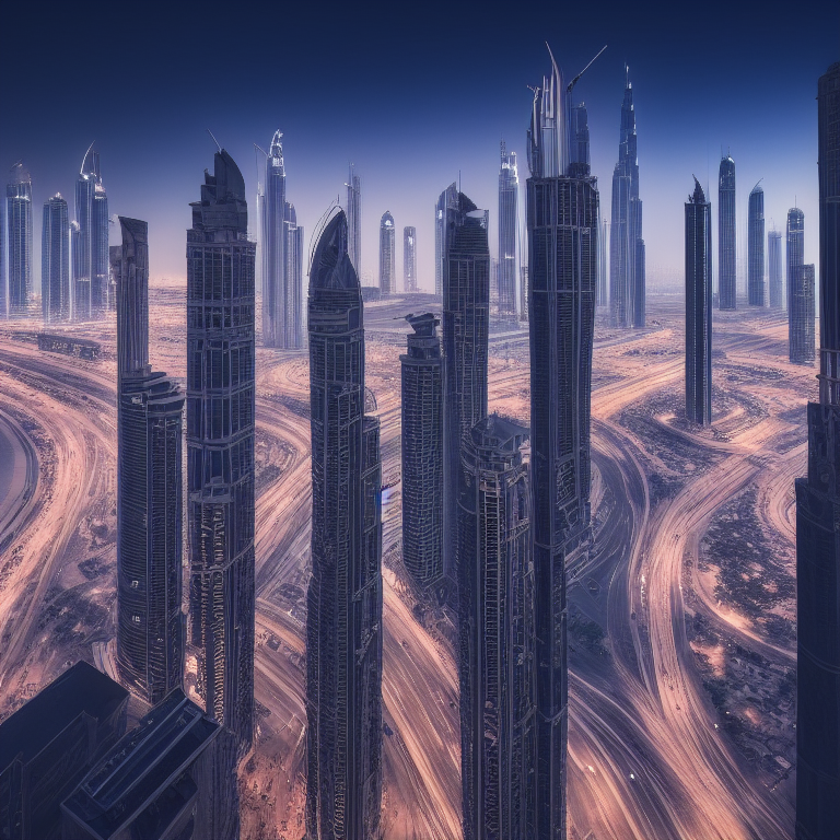 Dubai seen by the AI of Stable Diffusion