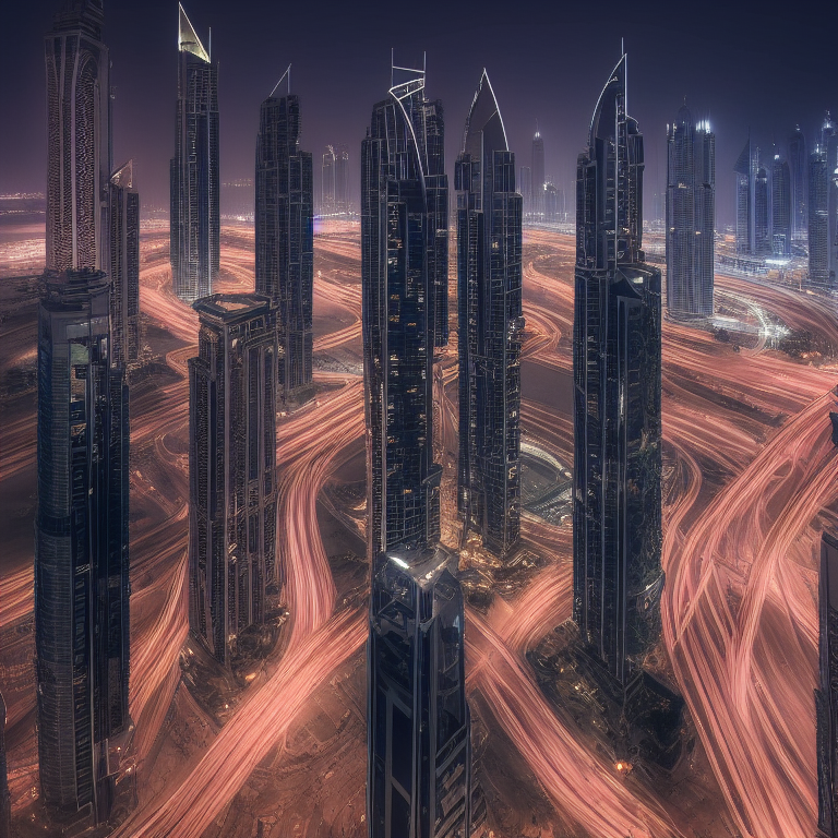 Dubai seen by the AI of Stable Diffusion