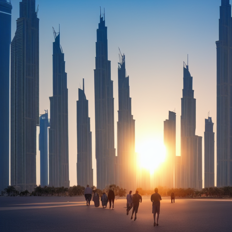 Dubai seen by the AI of Stable Diffusion
