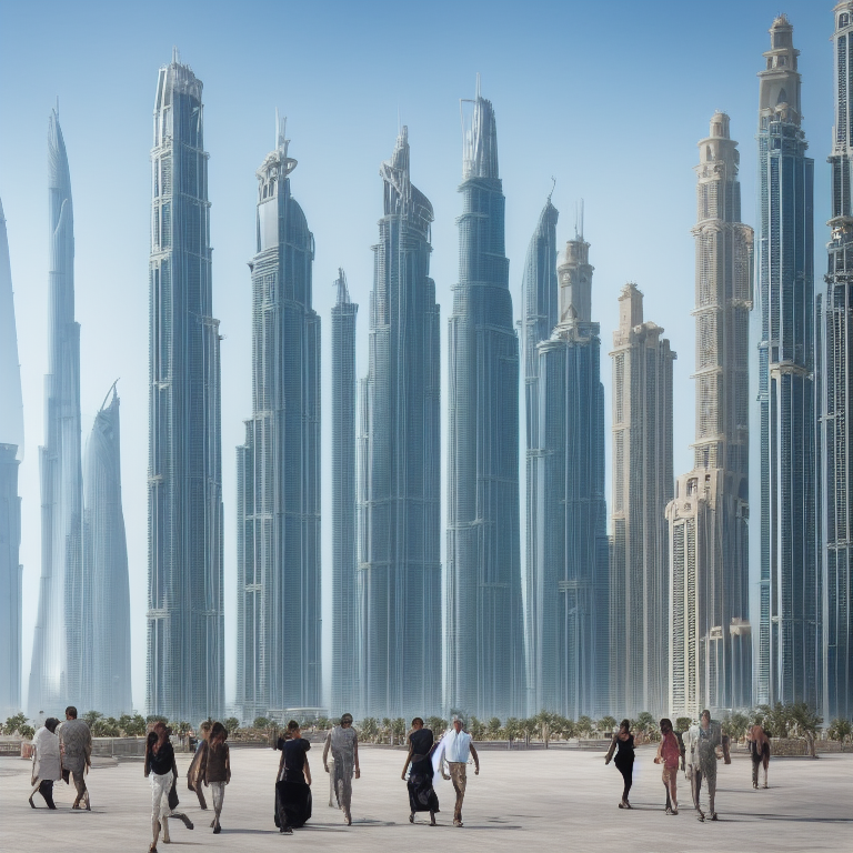 Dubai seen by the AI of Stable Diffusion