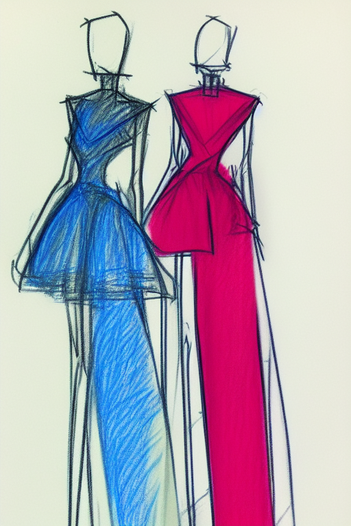 00372-1847001066-colorful rough pencil sketch of a sober dress by balenciaga,