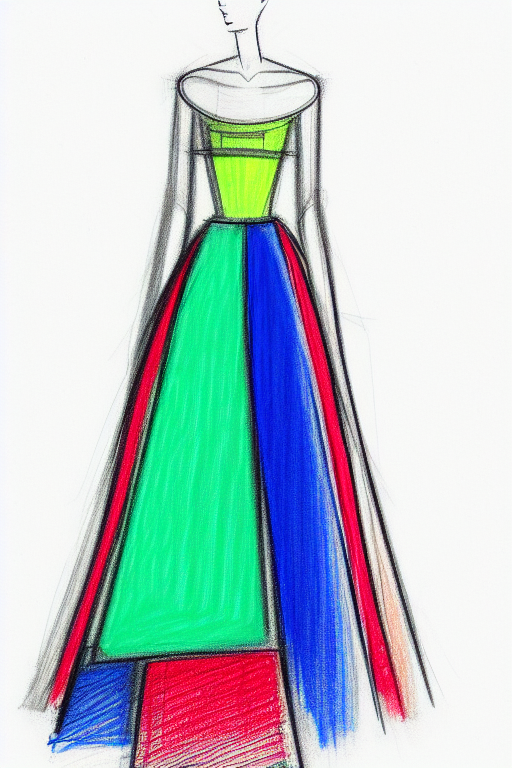 00377-1847001071-colorful rough pencil sketch of a sober dress by balenciaga,