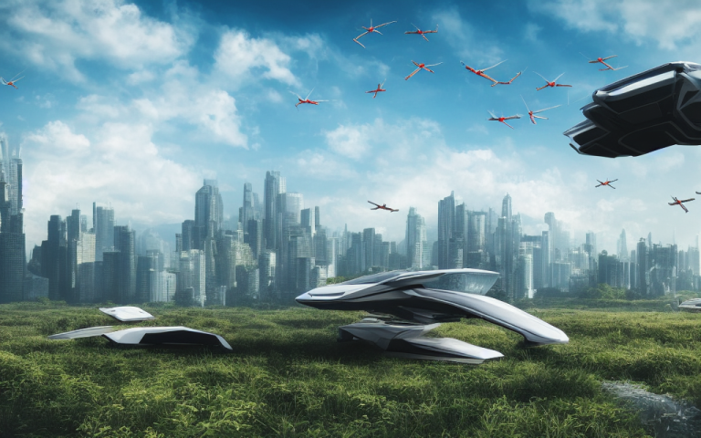 00465-1766412755-image of a futuristic place with some ((people)), photorealistic, [buildings], ((flying cars)), some vegetation, clear sky, clou